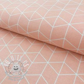 Tissu déco Cube pastel pink