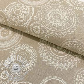 Tissu déco Linenlook Mandala ecru