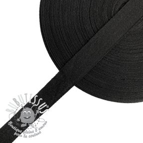 Ruban Sangle coton Sergé 25 mm black
