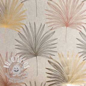 Tissu déco Luxury palm metallic premium