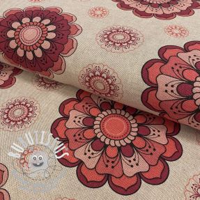 Tissu déco Linenlook Mandala flower