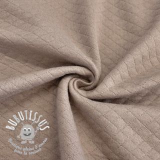 Sweat matelassé taupe