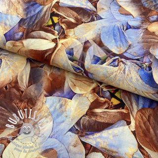 Viscose RADIANCE Dry flowers aqua digital print