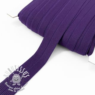 Biais élastique mat 20 mm RIB purple