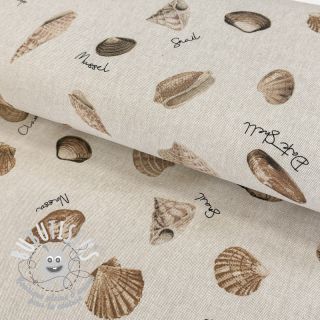 Tissu déco Linenlook Sea shell path