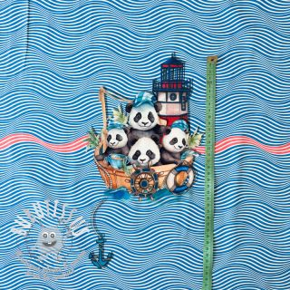 Jersey Sailor Panda PANEL digital print