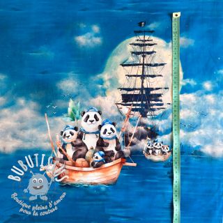 Jersey Sailor Panda PANEL digital print