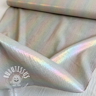 Tissu double gaze/mousseline FOIL Rainbow multicolour