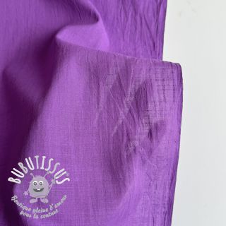 Tissu coton Lin dark lilac