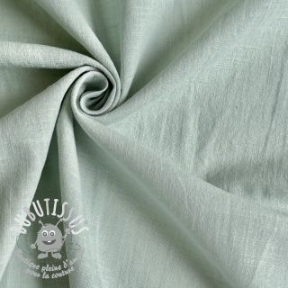 Tissu coton Lin mint