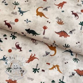 Jersey Dinos taupe digital print