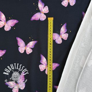 Sweat Butterflies wing navy digital print