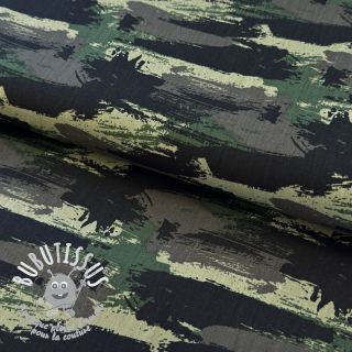 Tissu coton Graffiti camouflage army