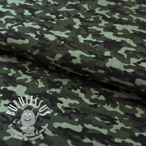 Tissu coton Camouflage army