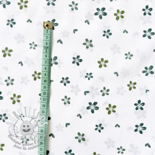 Tissu coton Flowers Snoozy camo green