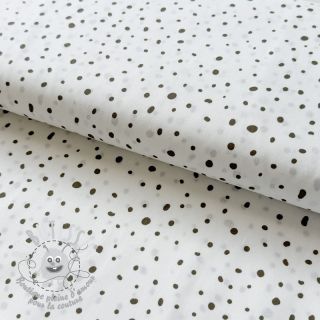 Tissu coton Small dots Snoozy taupe