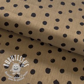 Tissu coton Draw dots Snoozy camel