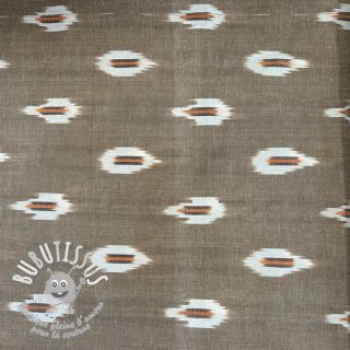 Tissu coton IKAT sand 2nd class