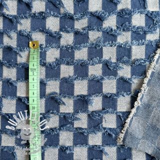 JEANS Check Jacquard DARK BLUE