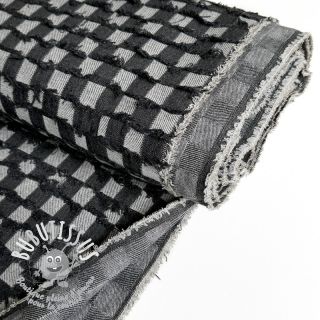 JEANS Check Jacquard BLACK