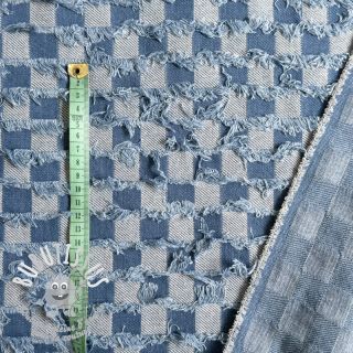 JEANS Check Jacquard BLUE