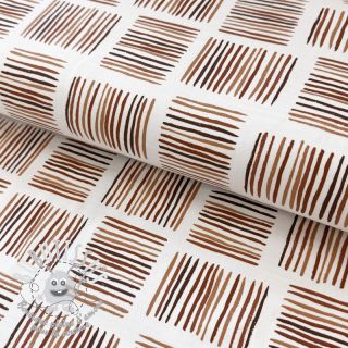 Jersey Square Stripes Snoozy brick