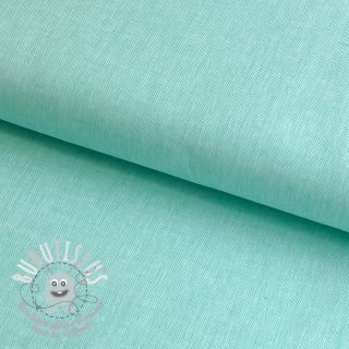 Tissu mélange lin et cotton Fishbone mint