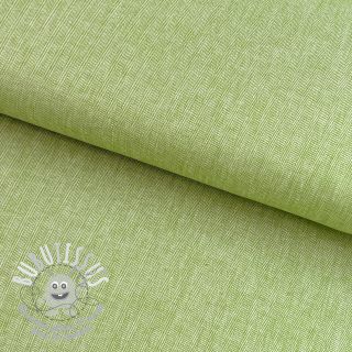 Tissu mélange lin et cotton Fishbone lime