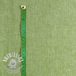 Tissu mélange lin et cotton Fishbone lime