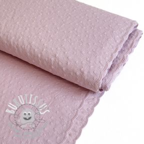 Tissu coton Embroidery 2 side pink