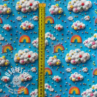 Tissu coton Rainbow design A digital print