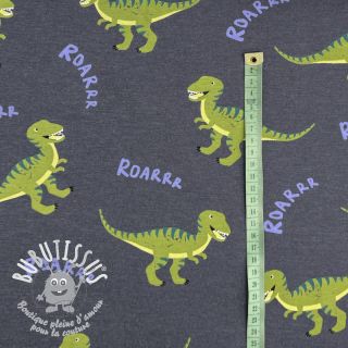 Jersey Dinosaurs indigo melange