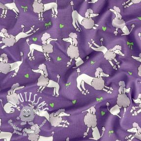 Jersey Glitter poodles lavender