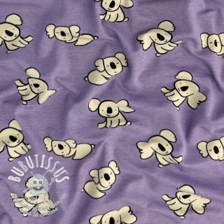 Jersey Koalas purple digital print ORGANIC