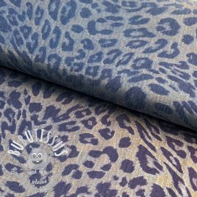 Tissu coton JEANS FOIL Animal