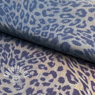 Tissu coton JEANS FOIL Animal