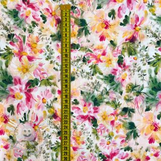 Viscose SATIN Garden digital print