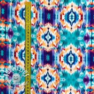 Viscose RADIANCE Ikat digital print