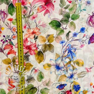 Viscose ECOVERO Romantic meadow digital print