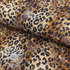 Tissu double gaze/mousseline Animal skin panther digital print