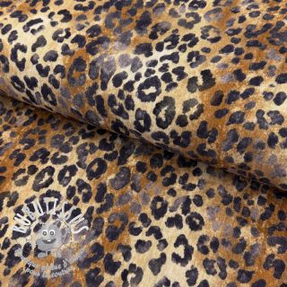 Tissu double gaze/mousseline Animal skin panther digital print