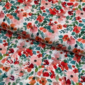 Viscose DOBBY Wild rose digital print