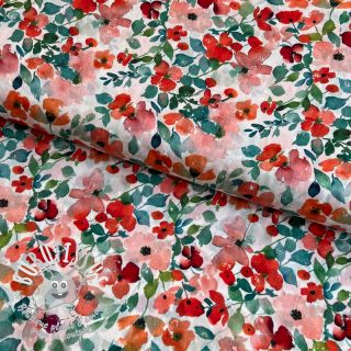 Viscose DOBBY Wild rose digital print