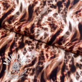 ECOVERO Animal skin brown digital print