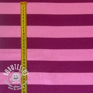 Tissu coton FLANNEL Stripes pink