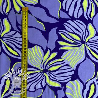 Viscose ECOVERO Florals cobalt digital print