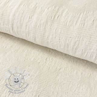 Tissu coton JACQUARD Abstract natural