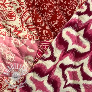 Tissu matelassé STEPPED Patchwork fuchsia