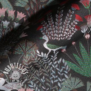 Tissu déco jacquard Botanic Paradise Bird