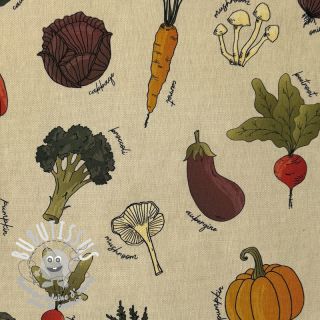 Tissu déco Veggie Harvest Garden digital print